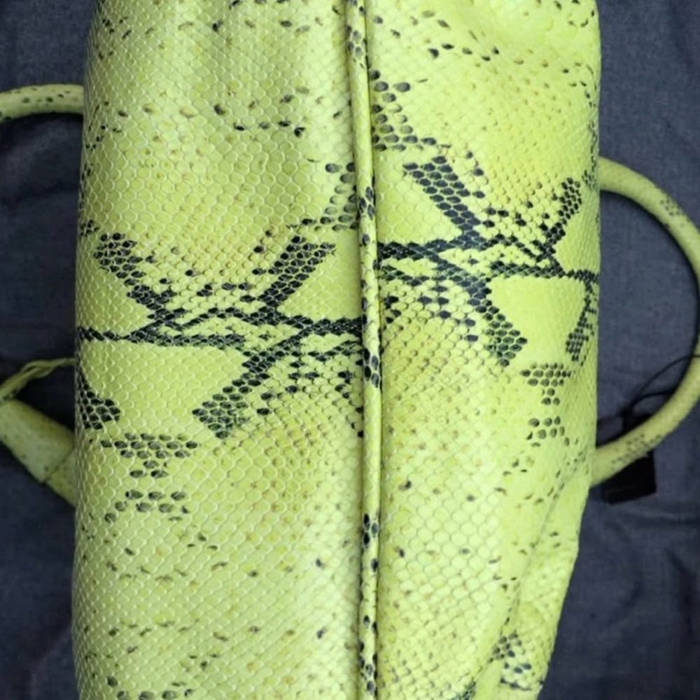 Cole Haan Yellow Snakeskin Hobo Bag - Picture 9 of 9